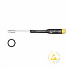 Wiha Precision ESD Hex Nut Driver - Dissipative Handle, ESD-Safe - 2.0 mm - 32313